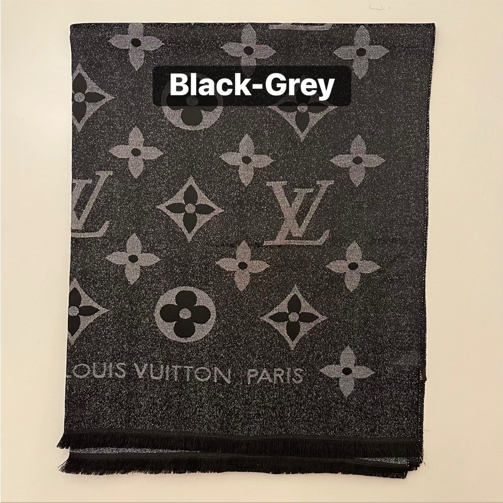 LV Monogram Cashmere Silk Blend Scarf - Picture 6 of 9